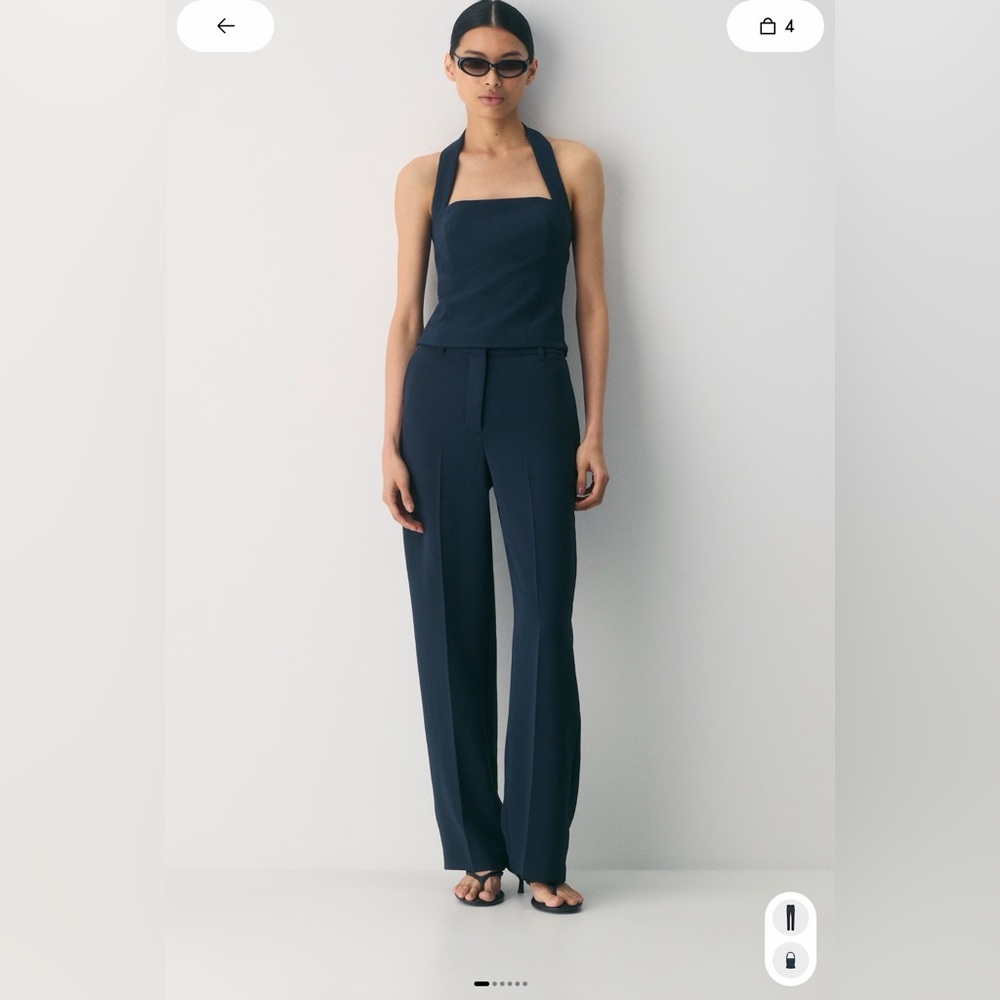Babaton Agency Mirror Crepe Pant